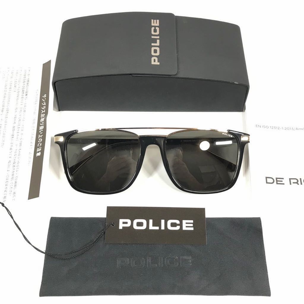  unused goods [ Police ] genuine article POLICE sunglasses ORIGINS EVO 1 SPLA37J black color series × gray color series men's lady's Cross case attaching postage 520 jpy 8