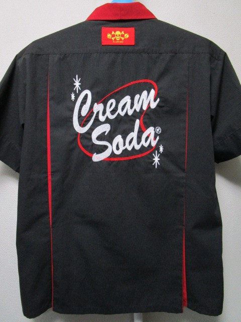 クリームソーダ 開襟シャツ・L(CREAM SODAオープンカラー半袖