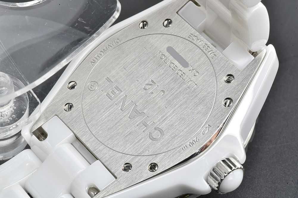  Chanel H3827 J12 white high tech ceramic blue light 38MM men's ceramic /SS AT [ limitation 2000ps.@*OH settled ]