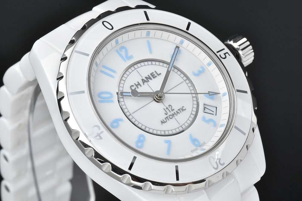  Chanel H3827 J12 white high tech ceramic blue light 38MM men's ceramic /SS AT [ limitation 2000ps.@*OH settled ]