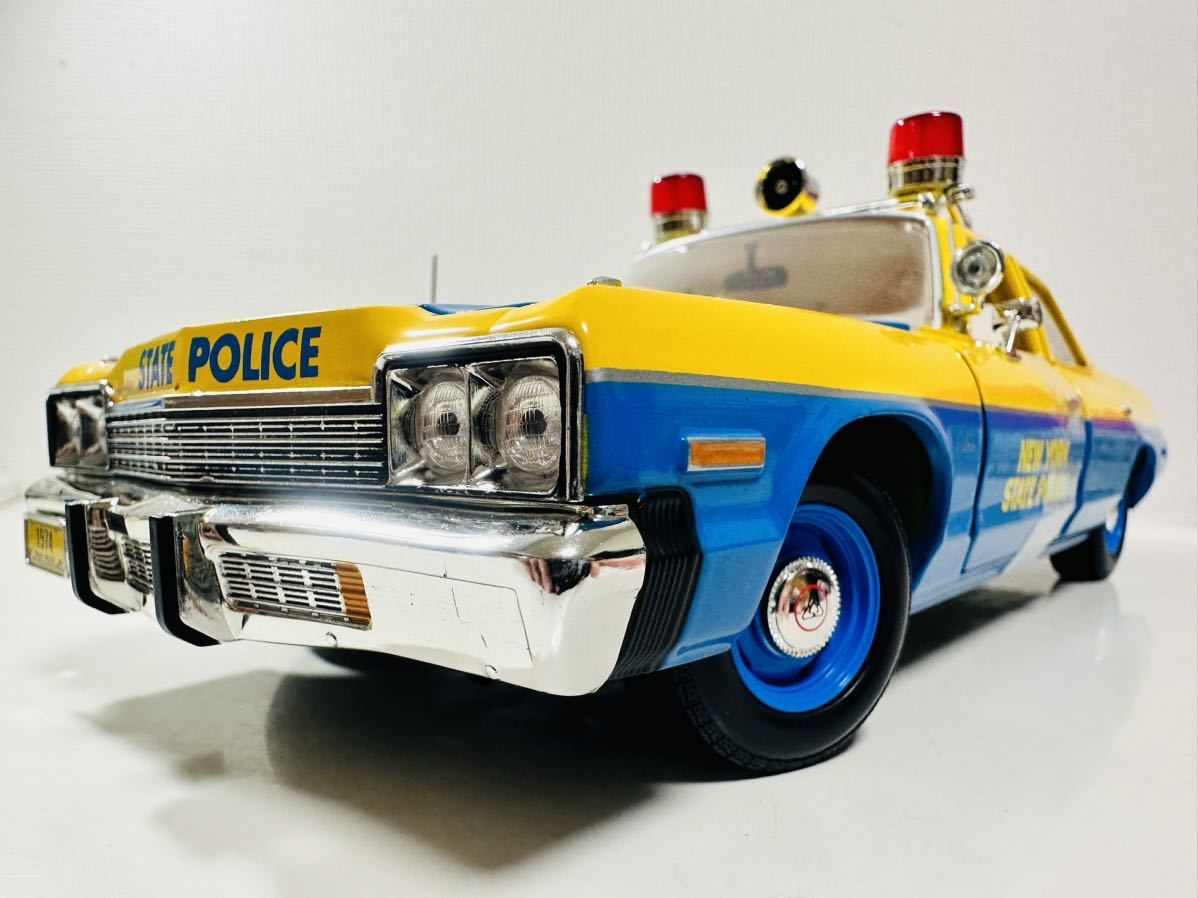 Ertlアーテル/'74 Dodgeダッジ Monacoモナコ NY State Policeポリスカー 1/18 絶版