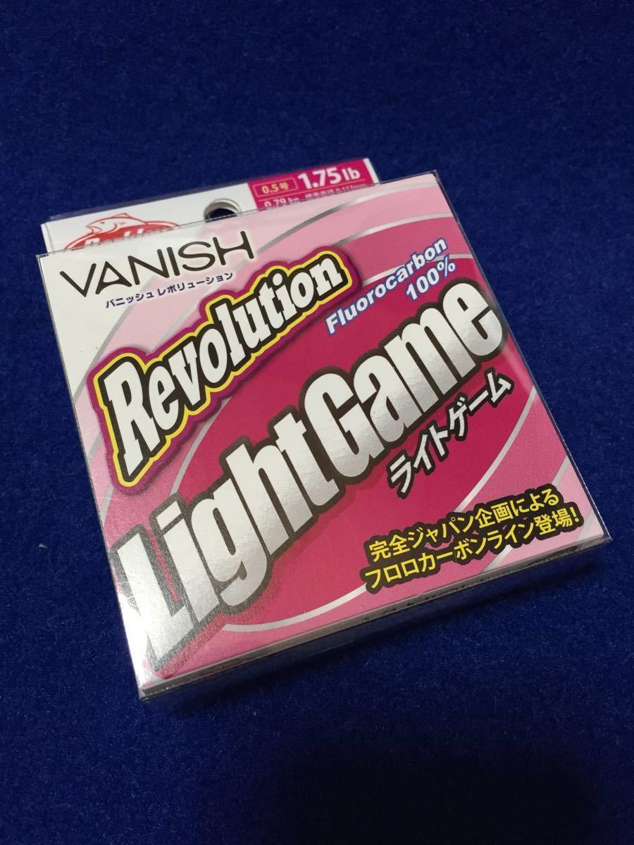 ☆新品6 バニッシュ Revolution SWライトゲーム フロロ 0.5号 / 1.75lb 150m ソルトウォーターゲーム全般に_画像1