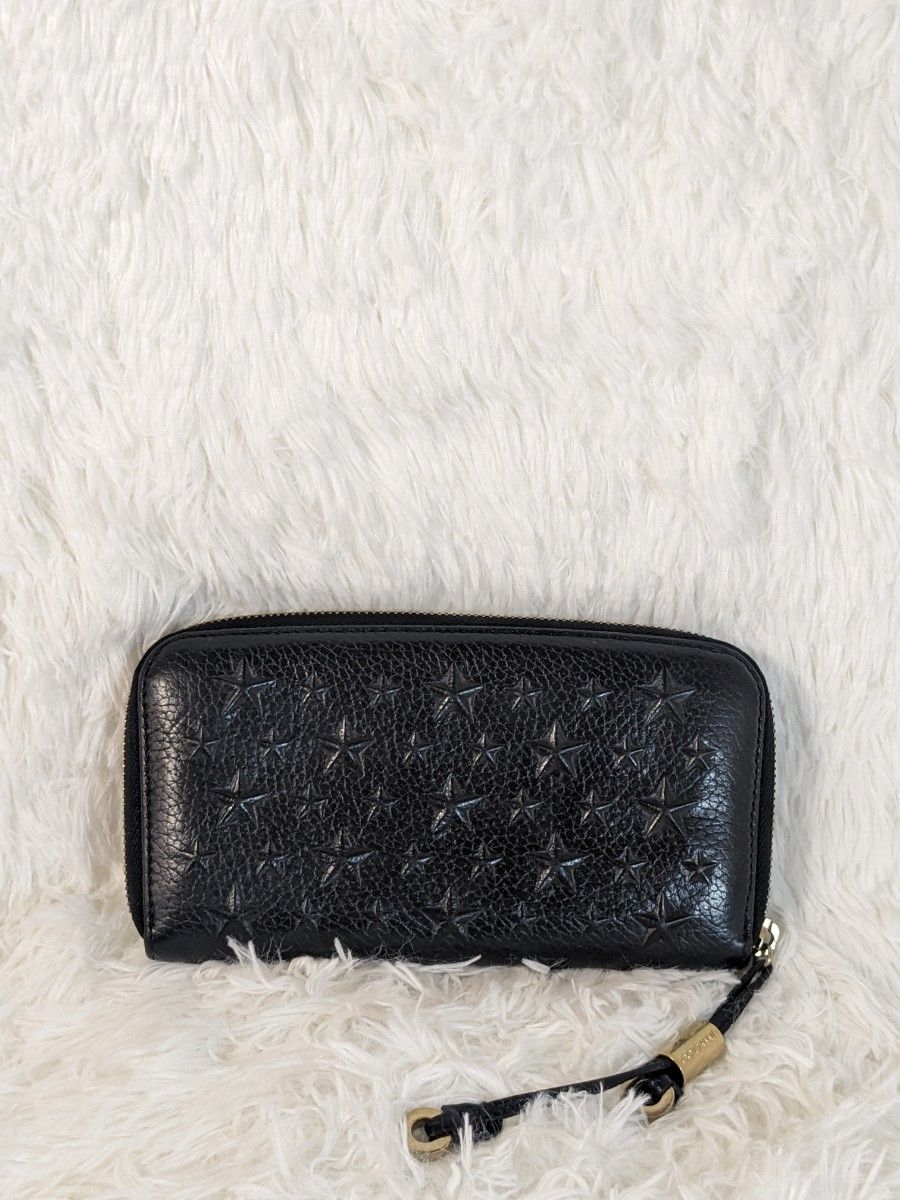 JIMMY CHOO 極美品 ラウンドファスナー 長財布 ジミーチュウ JIMMY CHOO 極美品 ラウンドファスナー 長財布 ジミーチュウ
