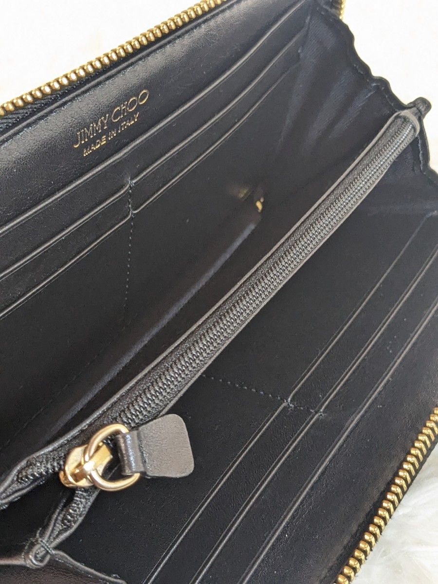 JIMMY CHOO 極美品 ラウンドファスナー 長財布 ジミーチュウ JIMMY CHOO 極美品 ラウンドファスナー 長財布 ジミーチュウ