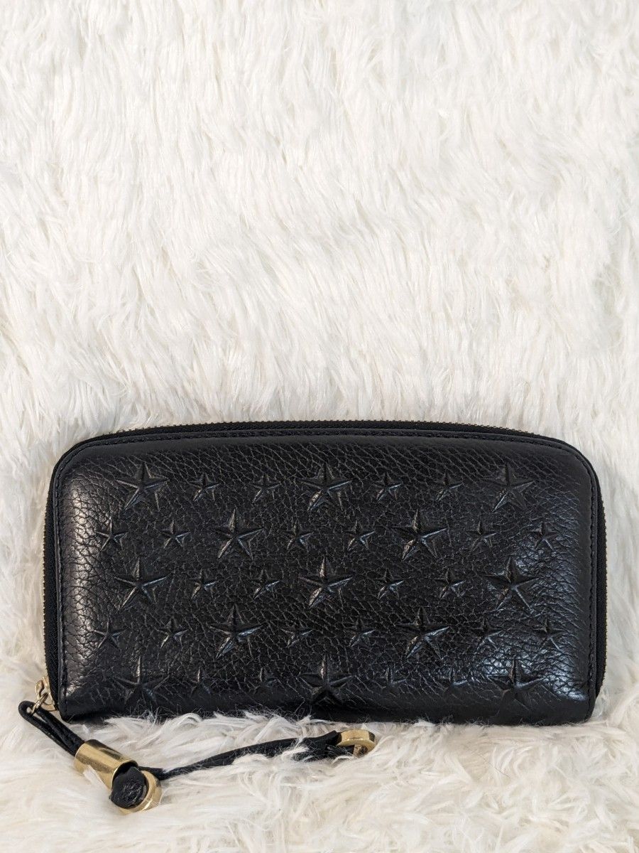 JIMMY CHOO 極美品 ラウンドファスナー 長財布 ジミーチュウ JIMMY CHOO 極美品 ラウンドファスナー 長財布 ジミーチュウ