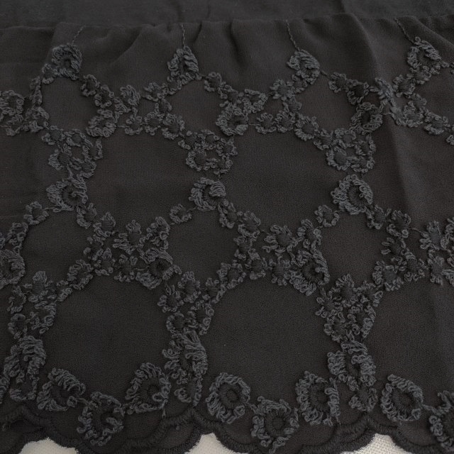 BEARDSLEY race embroidery size F camisole black Via z Lee 3-0808S 221162