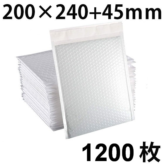 新品 クッション封筒 #M PET防水材質 白 内寸180x240mm 1200枚 送料無料 配送エリア 全国(沖縄・離島を除く)