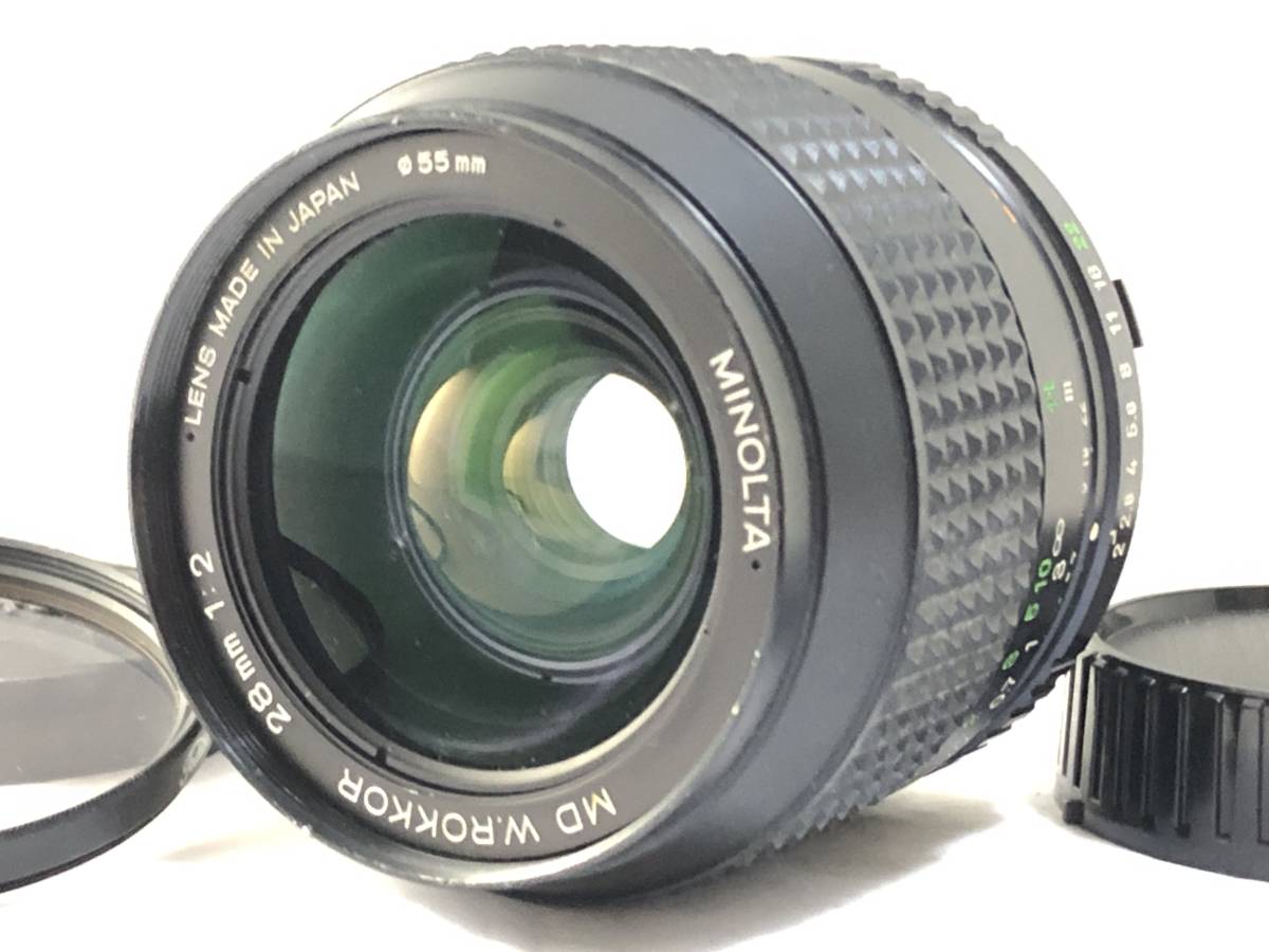 海外輸入】 MD MINOLTA ミノルタ ☆実用美品☆ W.ROKKOR #3982 F2 28mm