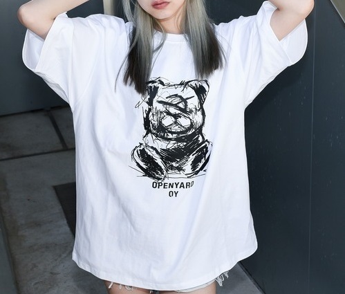 最高の品質の OY/オーワイ/SKETCH TEE/スケッチオードリー半袖Tシャツ