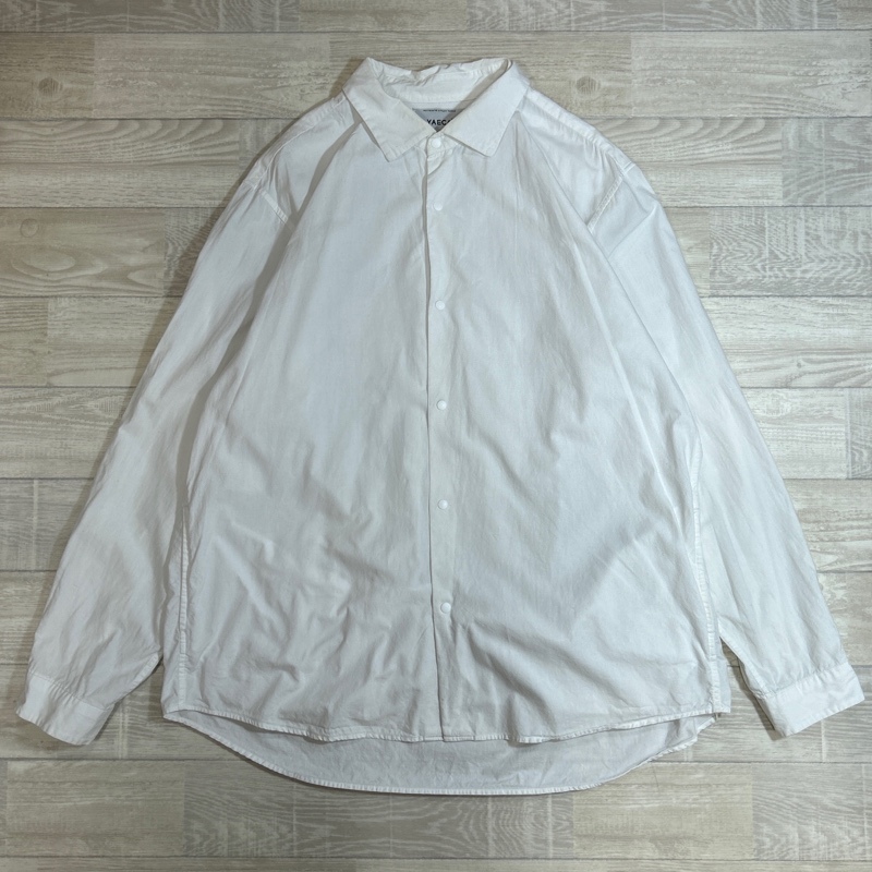 YAECA/ヤエカ/Comfort Shirt/コンフォートシャツ/サイドポケット/スナップボタンシャツ/ワイドシルエット/ｌサイズ/ホワイト/18172