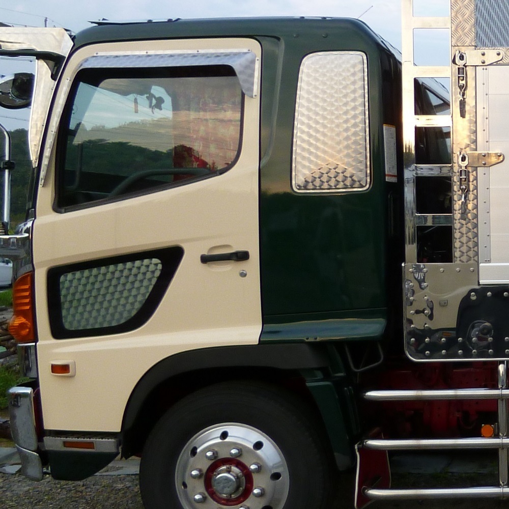 ステンレス 板 ヒノ ウロコ トラック デコトラ 架装 アート カッティング サイズ 1.5mm x 1000mm x 1000mm 2枚セット_画像6