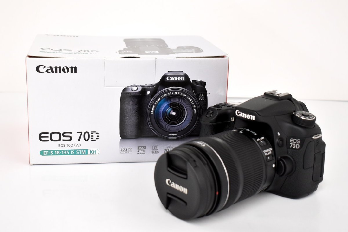 通販 CANON 70D EOS デジタル一眼レフカメラ ZOOM 2308LS386 → 美品