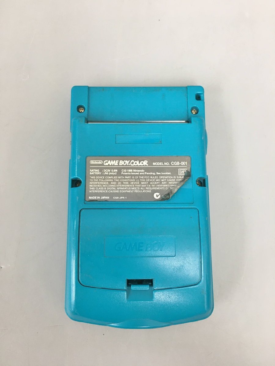 ゲームハード ゲームボーイカラー GAMEBOY COLOR Nintendo CGB-001 グリーン 本体のみ ジャンク 2308LO146_画像2