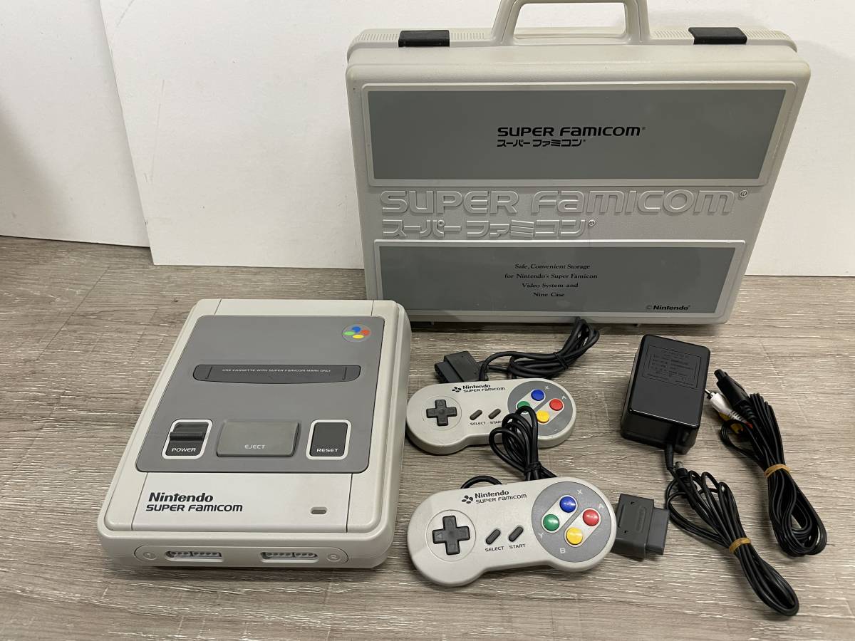 スーパーファミコン 本体 Nintendo SHVC-001 旧式 ケーブル付き - 家庭