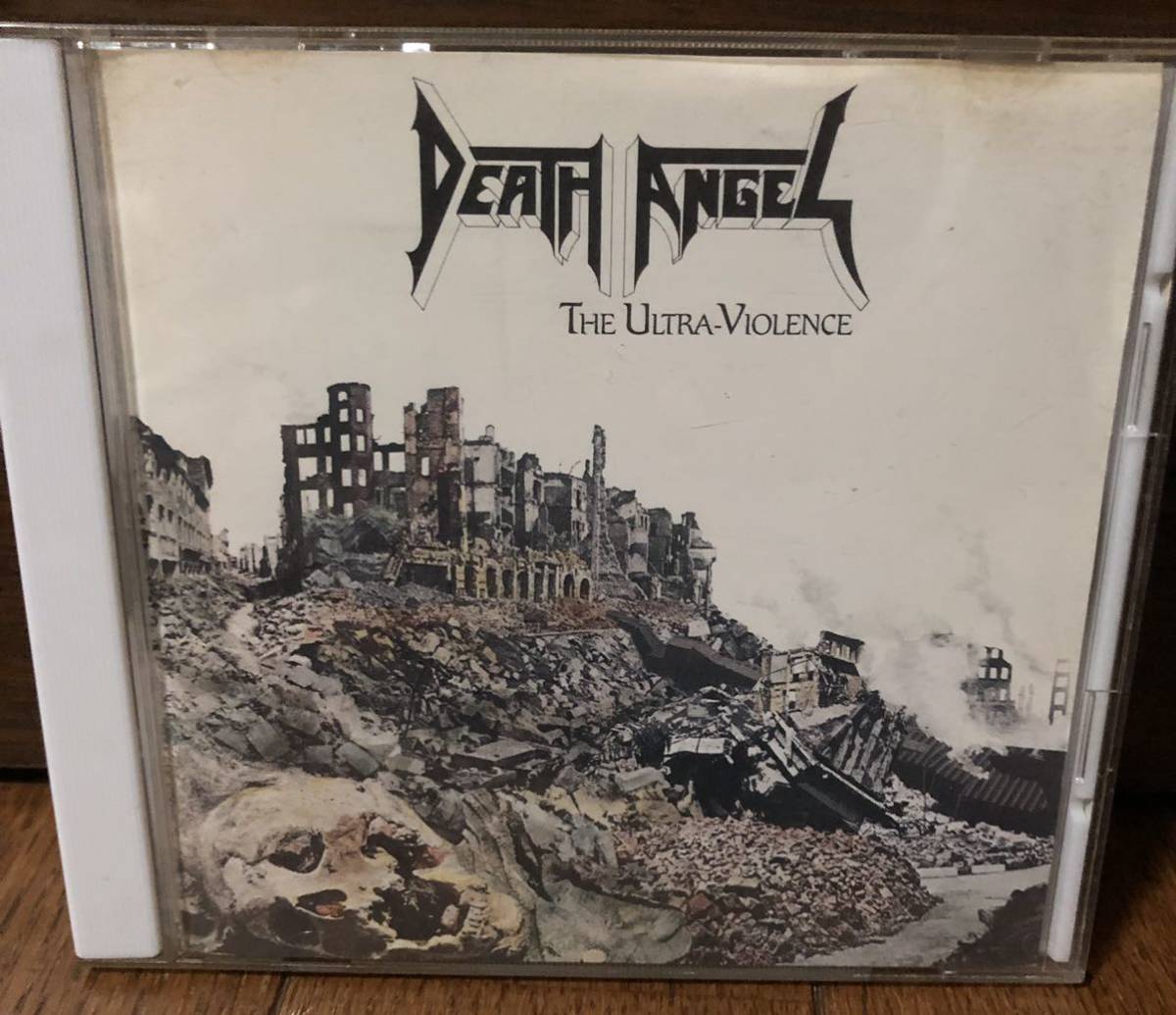DEATH ANGEL ultra-violence 1987年スラッシュメタル1990年版帯なしステッカー付き exodus metallica testament megadeth overkillの画像1