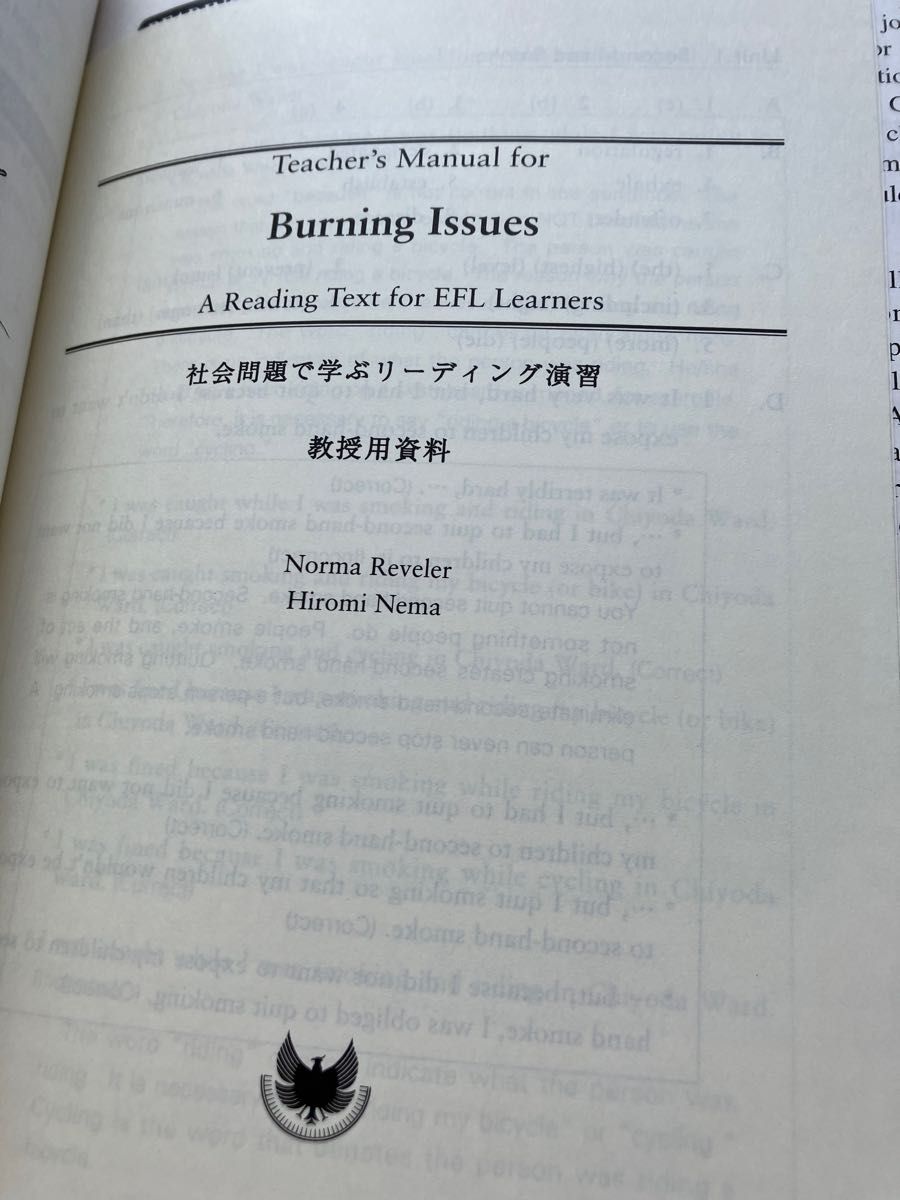 Burning Issues A Reading Text