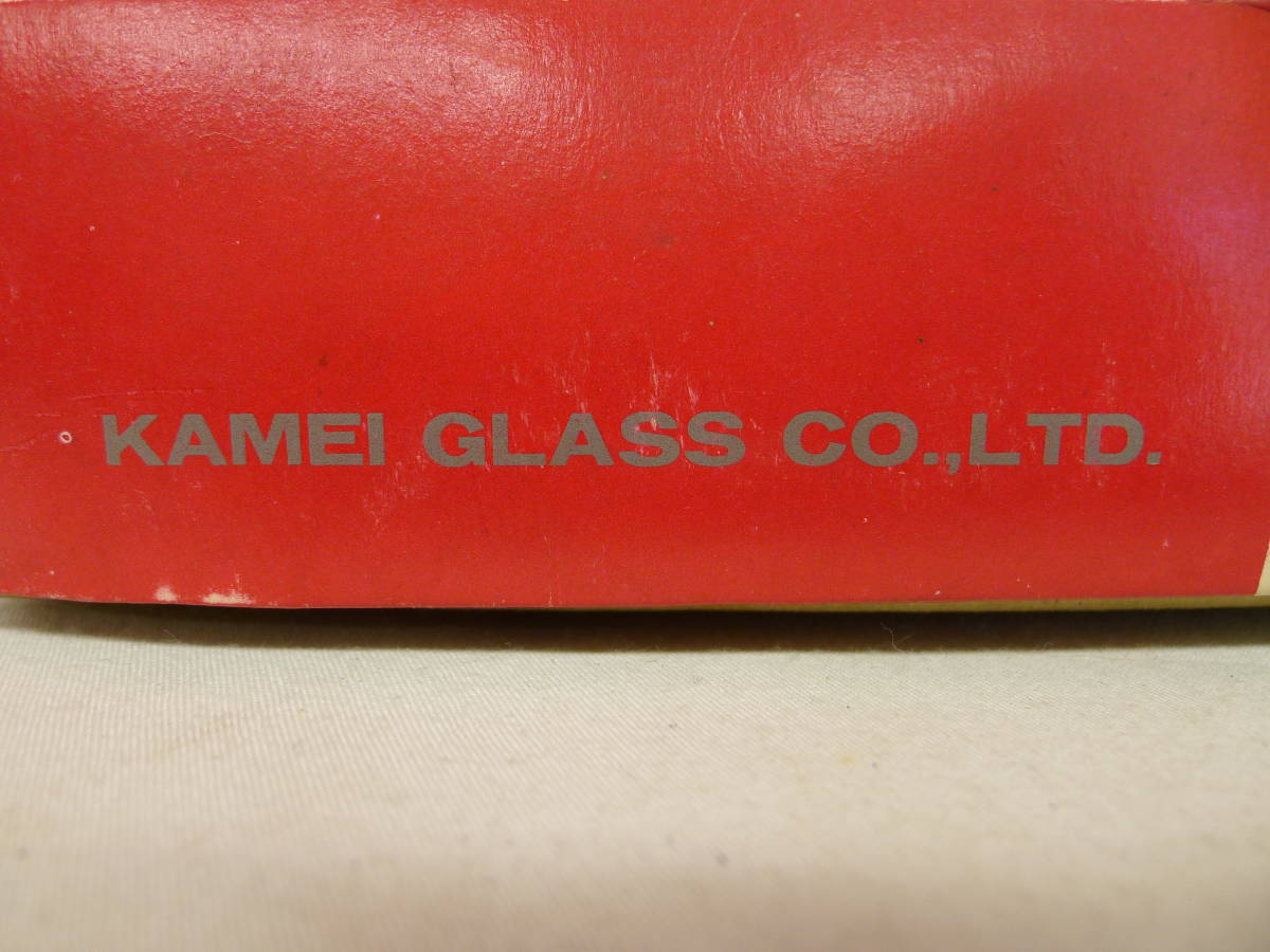 hh283●KAMEI GLASS/カメイガラス *Beauty Glass チェック小鉢5客揃* 型押し硝子 紫色 プレスガラス デザートボウル 昭和レトロ/80の画像7
