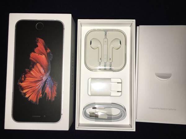 Apple original earphone cable [iPhone6s 64G DoCoMo black color for box only ]