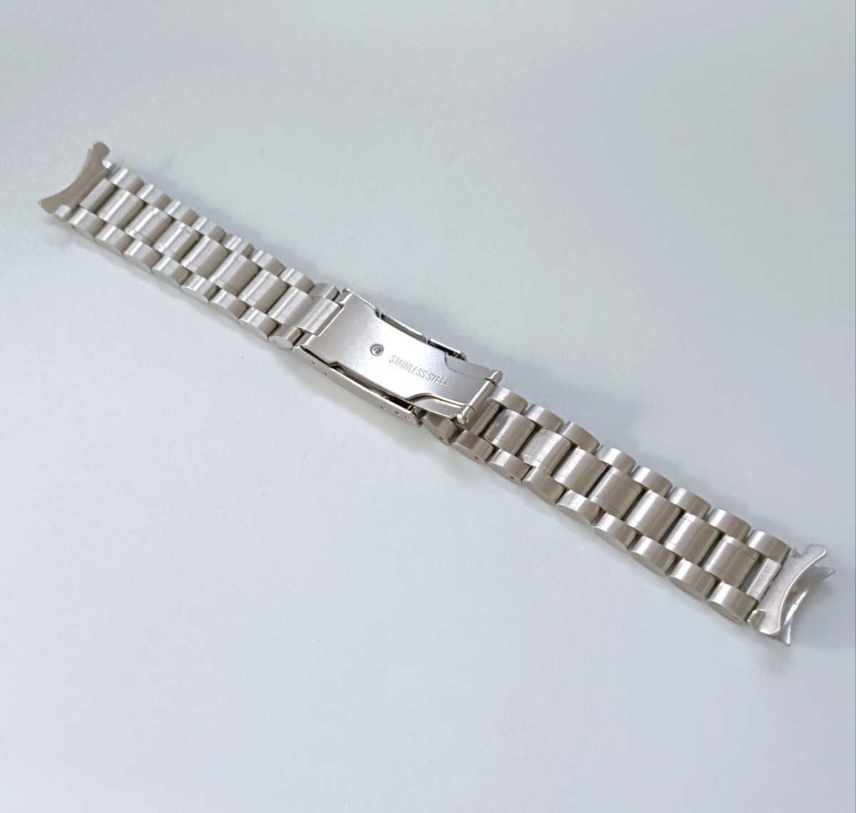18mm 腕時計 交換用 社外品 5連 ブレスレット ベルト シルバー マット×ポリッシュ 【対応】SEIKO 5 セイコー SNK_画像5