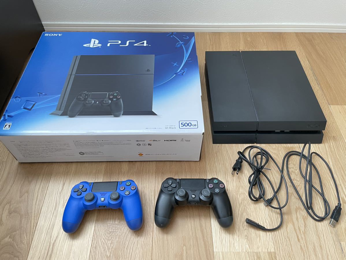 1円スタート PS4本体 500GB PlayStation4 ジェット・ブラック