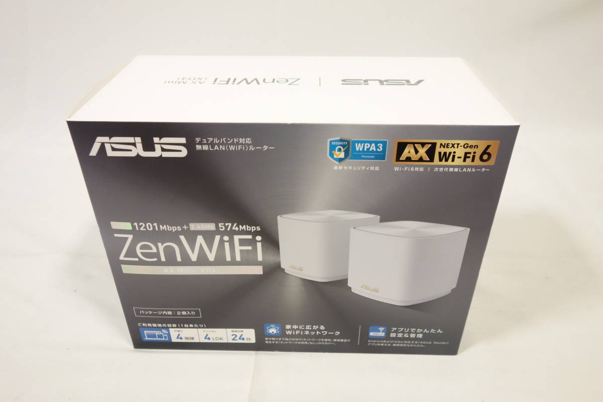 【新品】 ASUS エイスース 無線LANルーター ZenWiFi AX Mini XD4