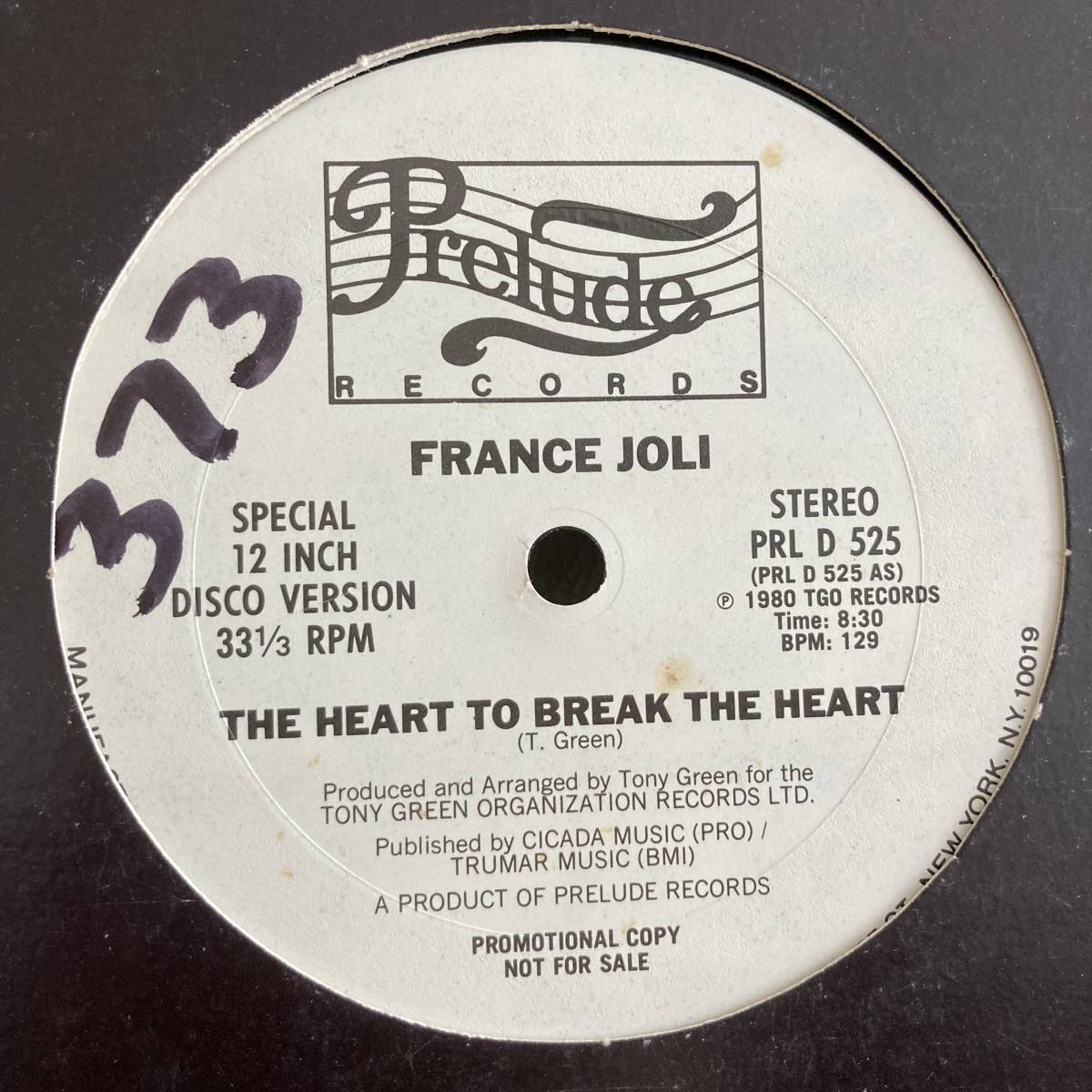 France Joli - The Heart To Break The Heart / Feel Like Dancing 12 INCH_画像1