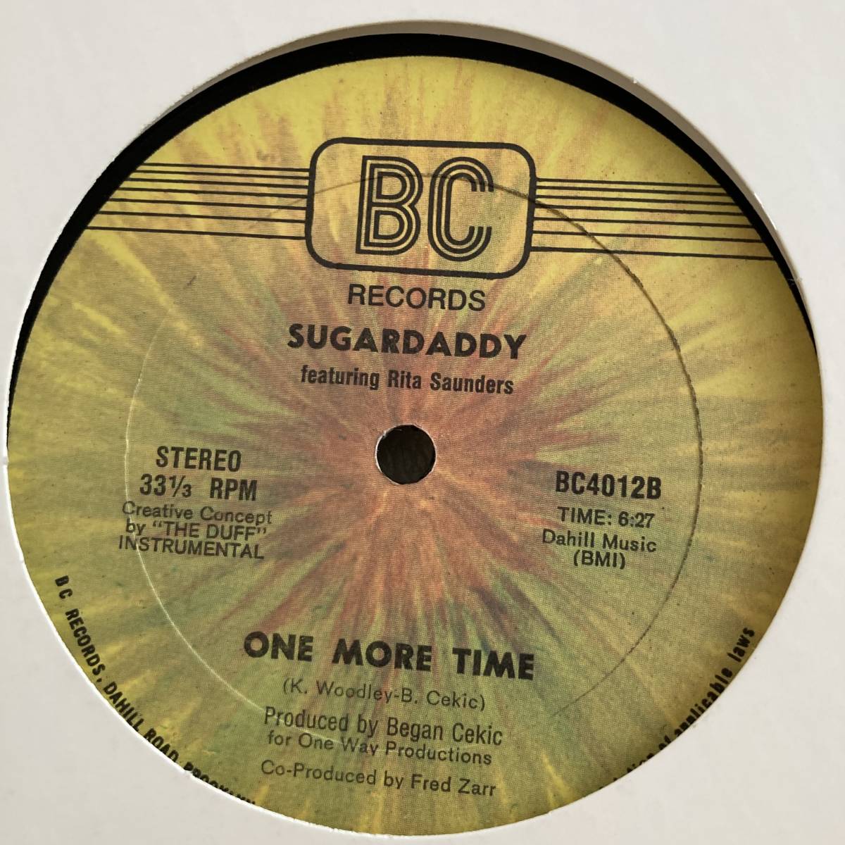 Sugardaddy Featuring Rita Saunders - One More Time 12 INCH_画像2