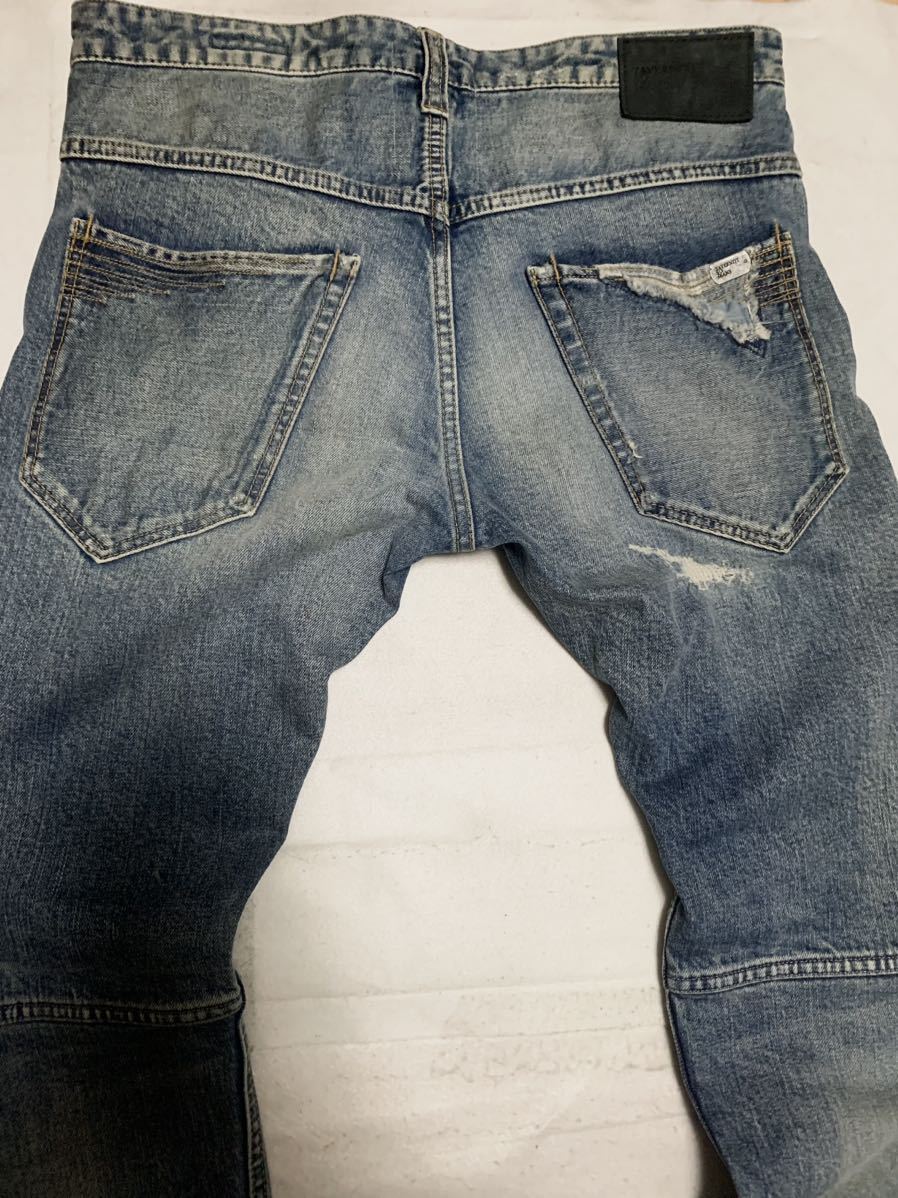 TAVERNITI SO JEANS デニムパンツ　ジーンズ　ダメージ　リペア加工　Lenny ストレッチ　W30