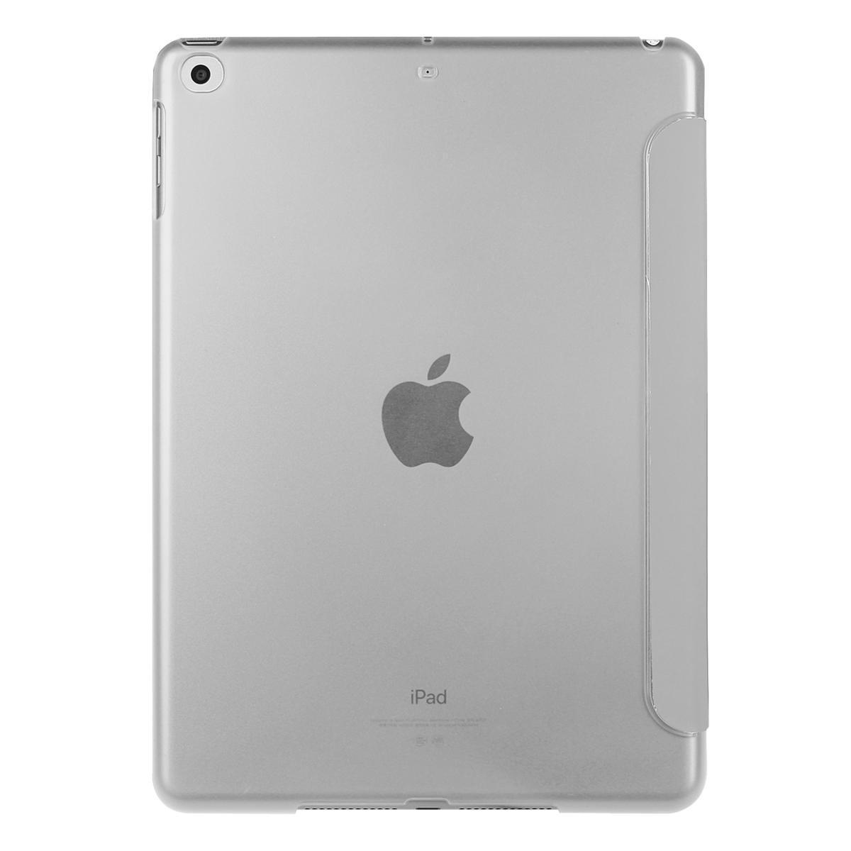 iPad ケース iPad5 / iPad6 / iPad Air1 / iPad Air2 兼用 三つ折スマートカバー PUレザー アイパッド カバー スタンド機能 グレーの画像3