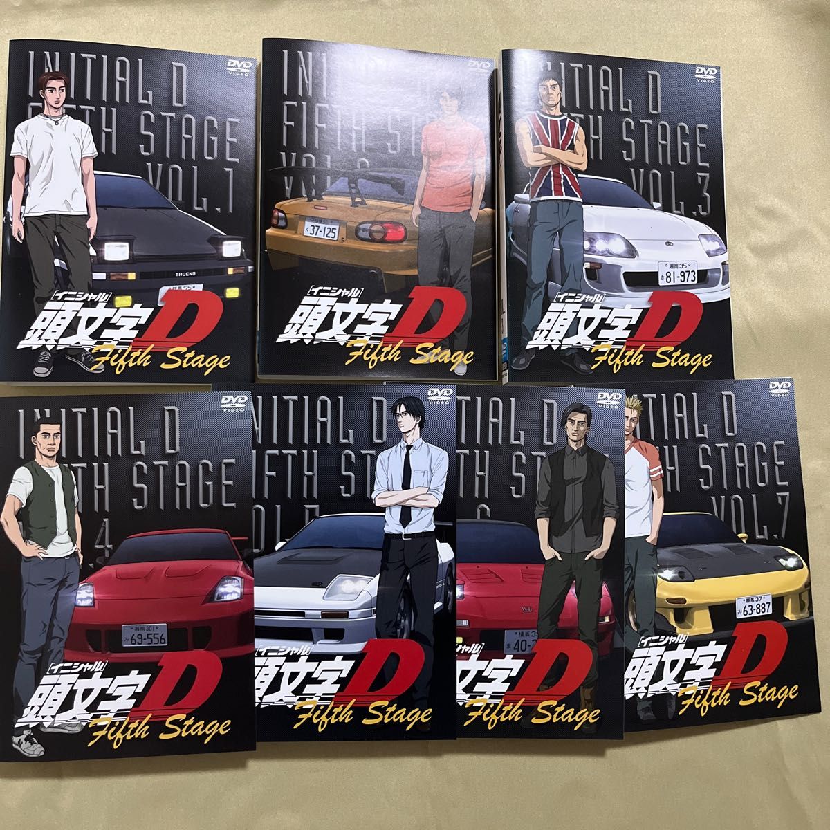 頭文字D FIFTH STAGE DVD 全7巻セット　レンタル落ち　イニシャルD