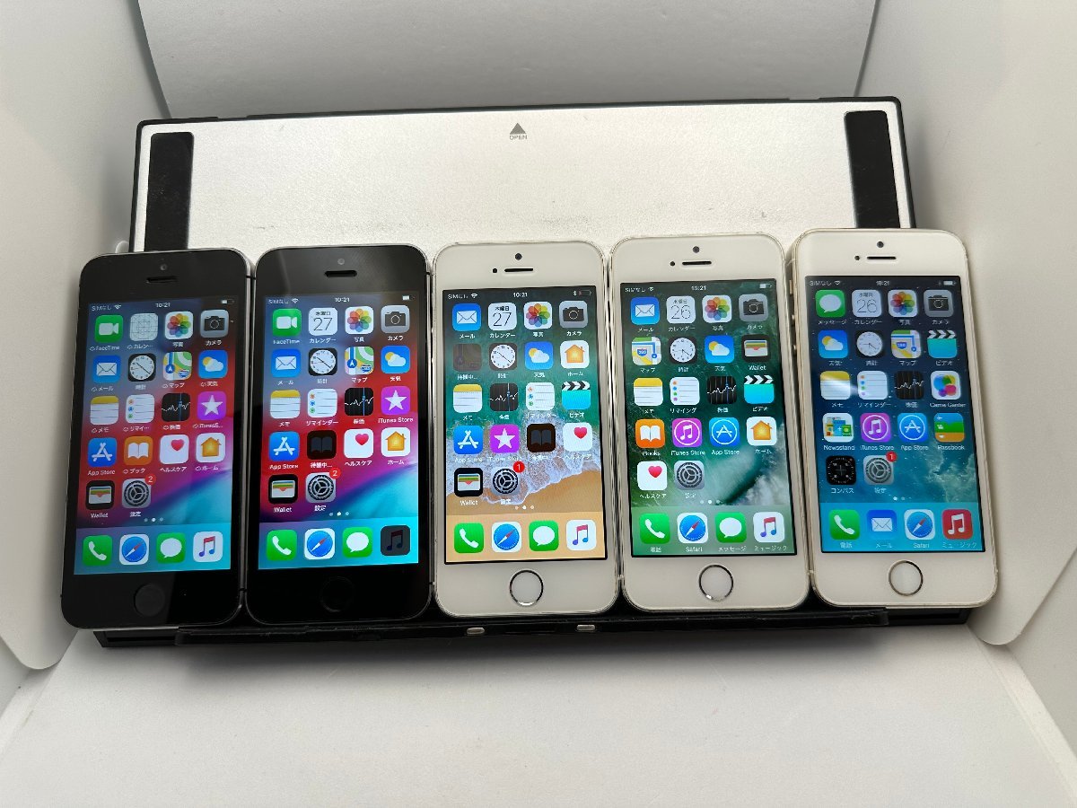 中古・ジャンク】まとめ売り5台液晶浮き他Apple iPhone 5s docomo NW