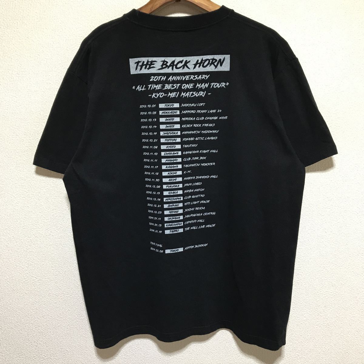 [即決古着]THE BACK HORN/ザ・バックホーン/ツアー限定 KYO-MEI祭り〜狼〜Tシャツ/バンドT/ブラック/Lサイズ_画像2
