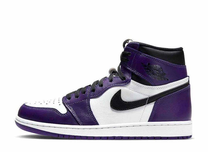 素晴らしい価格 OG High Retri 1 Jordan Air Nike "Court 555088-500 29.5cm (2020) White/Black" Purple 29.5cm