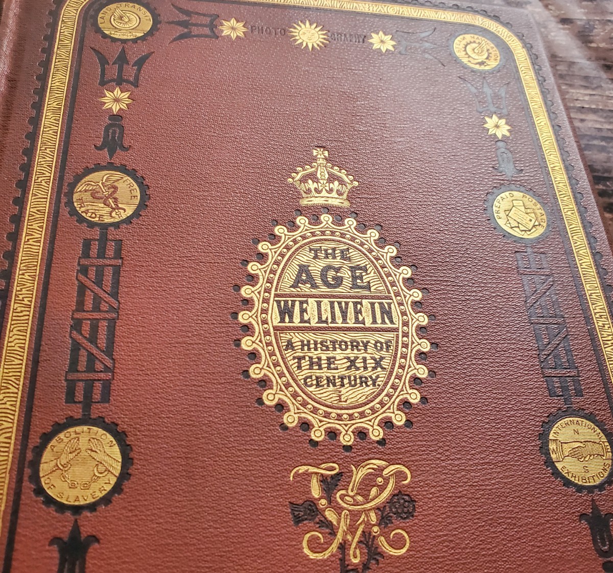 1888年　オーシャンブルー色の装丁が素敵な♪アンティーク本