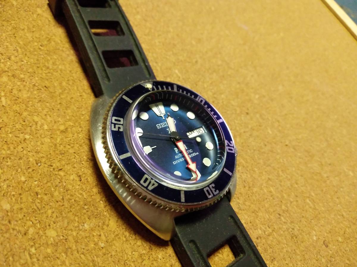 社外品　SEIKO　復刻サード用ベゼルインサート　サブタイプ　青　SRP777_画像5