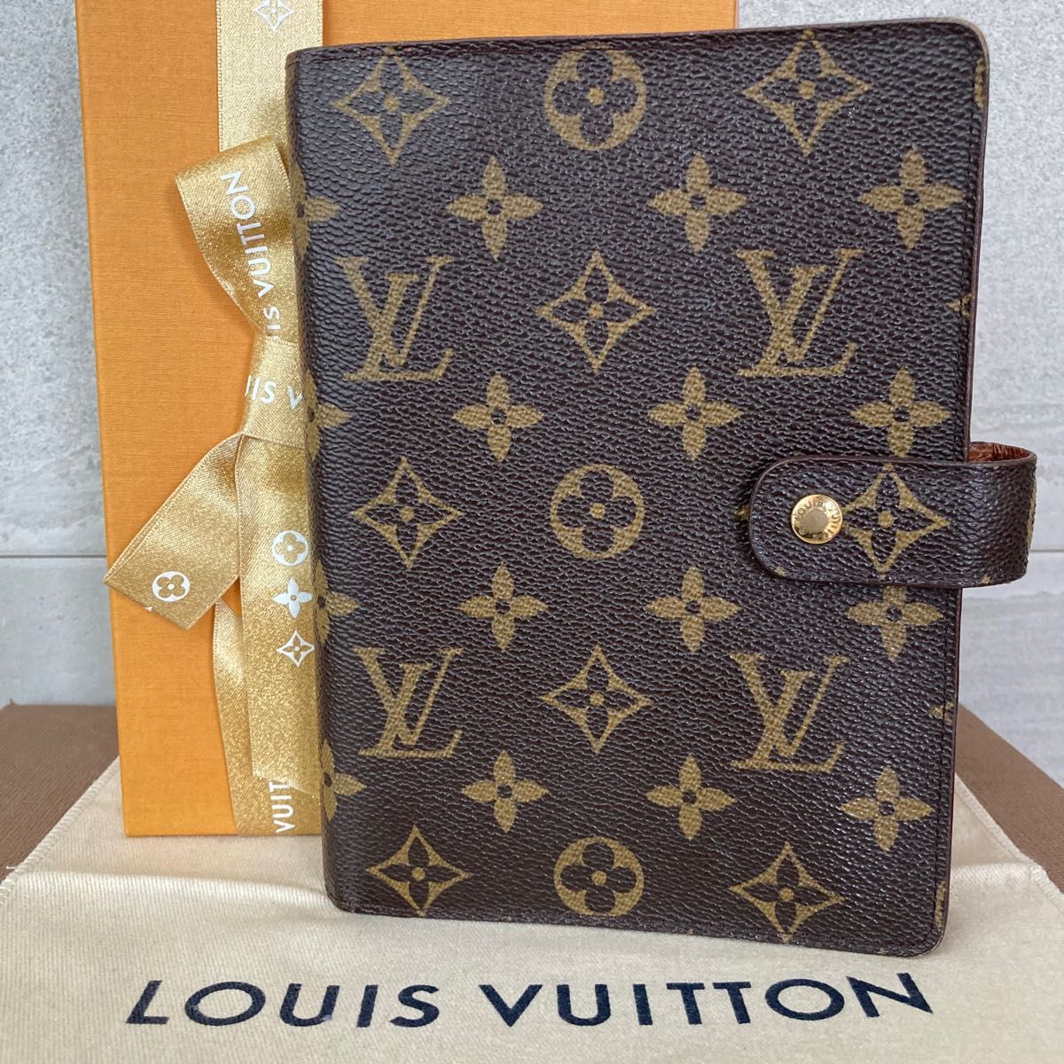 ルイヴィトン アジェンダMM 手帳　モノグラム　リング　送料込 LOUIS VUITTON 手帳カバー