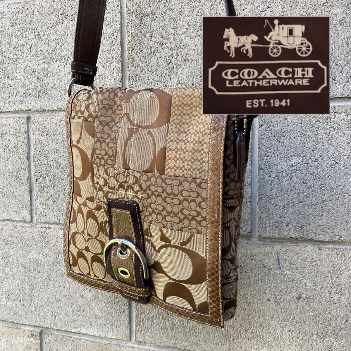 ☆美品☆COACH コーチ シグネチャー柄 ユニセックス サイズ M コーチ