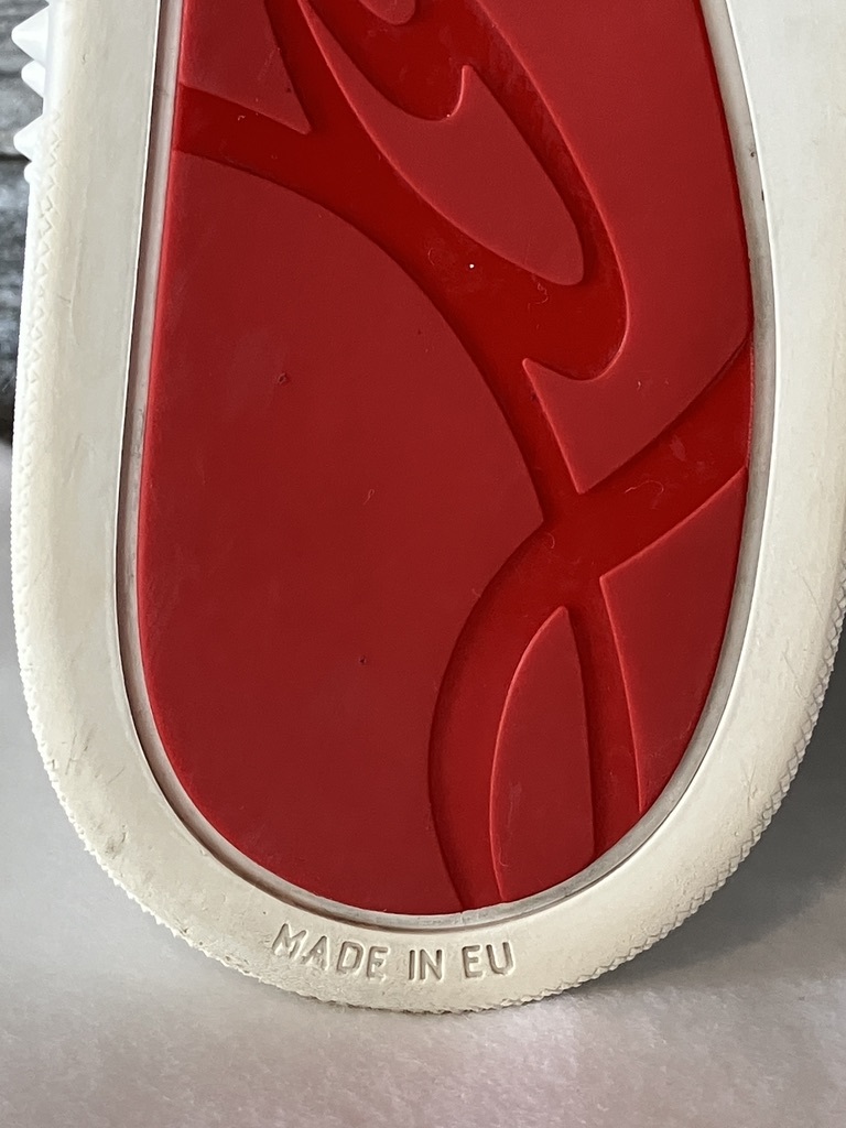 Christian Louboutin スニーカー 41 (8/26cm) ホワイト シルバー