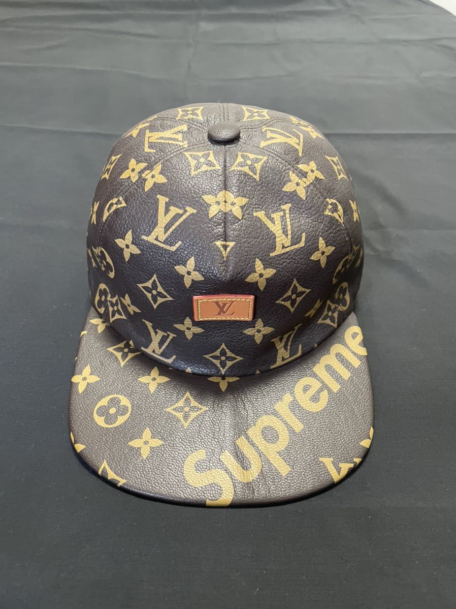 Louis Vuitton X Supreme 5 Panel Hat Brown