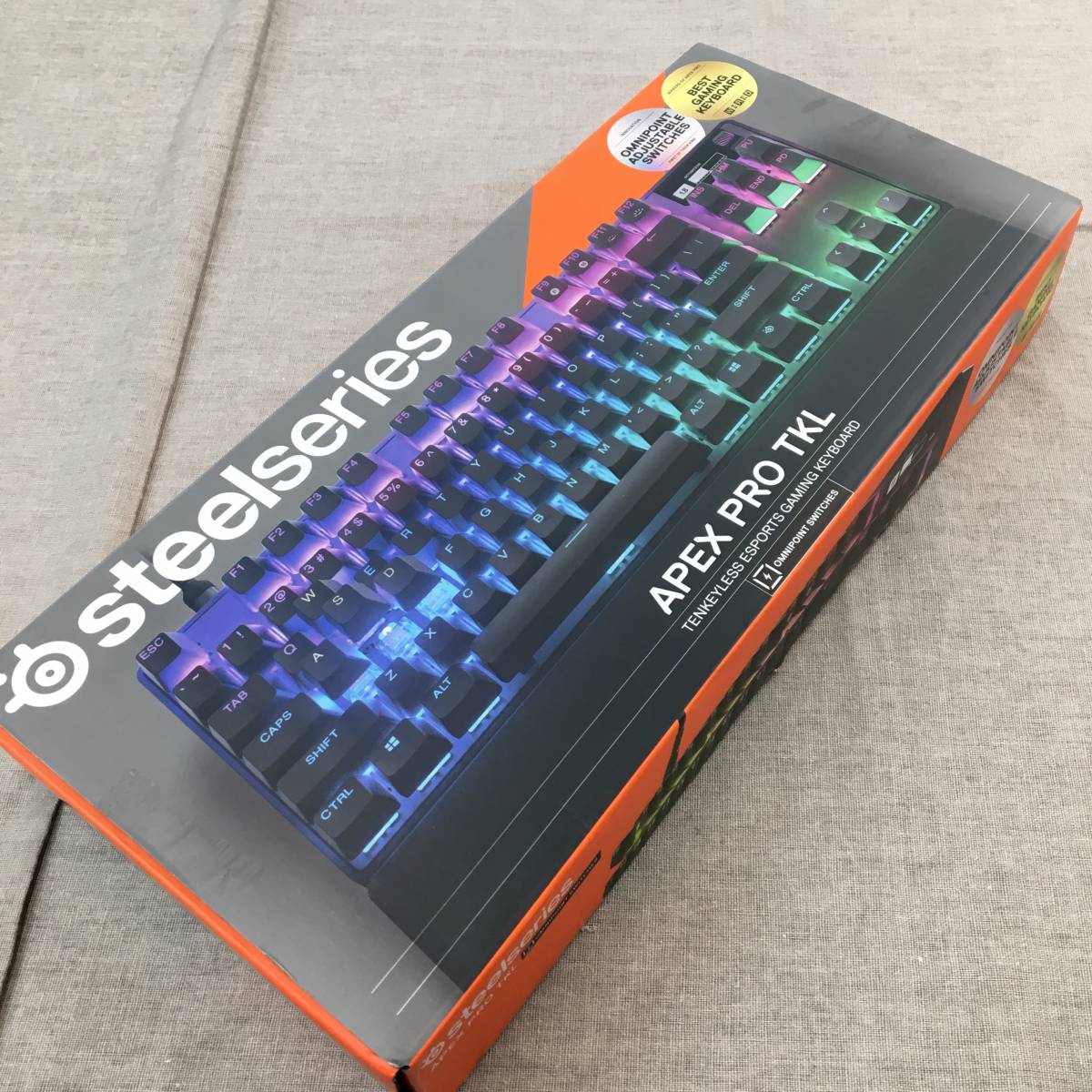 SteelSeries ゲーミングキーボード テンキーレス 有線 日本語配列