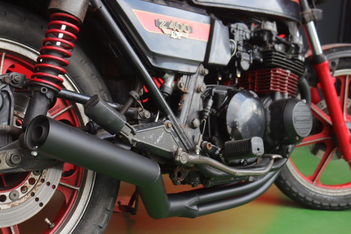新品 Z400FX BEETタイプ 国産 手曲げ マフラー アルミフランジ 新品 Z400FX BEETタイプ 国産 手曲げ マフラー アルミフランジ