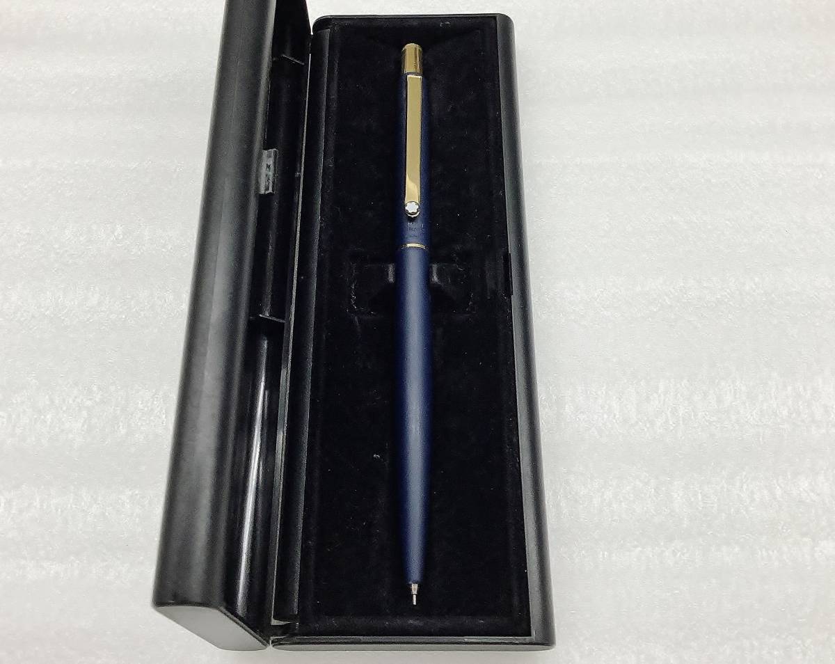 1円~ モンブラン シャープペンシル ノブレス 紺色 廃盤品