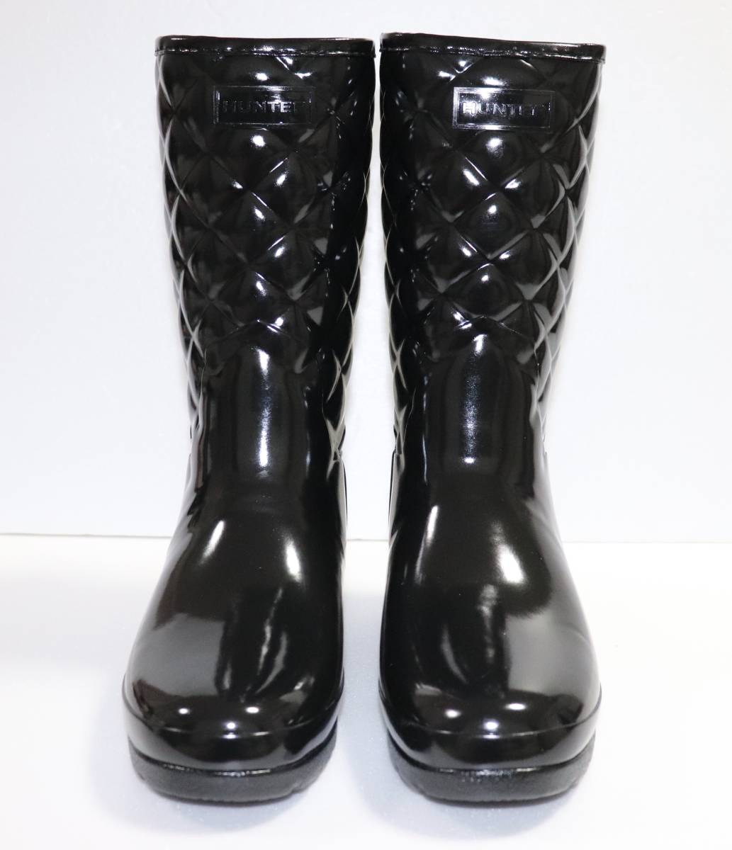  regular price 23650 new goods genuine article HUNTER lady's li fine do gloss quilt short boots shoes Hunter WFS1029RGL JP24 UK5 US7 EU38 FS3S