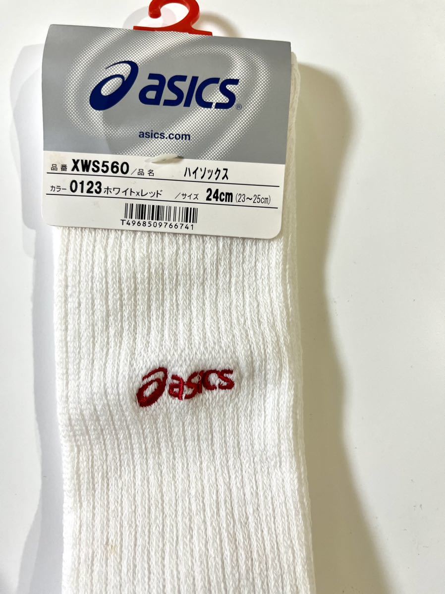 希少 アシックス ASICS ハイソックス XWS560 23〜25センチ _画像3