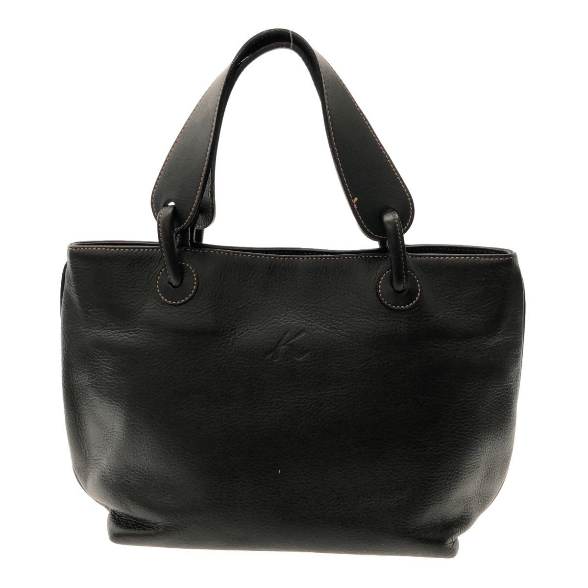 ◆中古品◆キタムラ Kitamura ハンドバッグ ブラック 黒 鞄 カバン ファッション 保存袋有 J7225NS_画像1