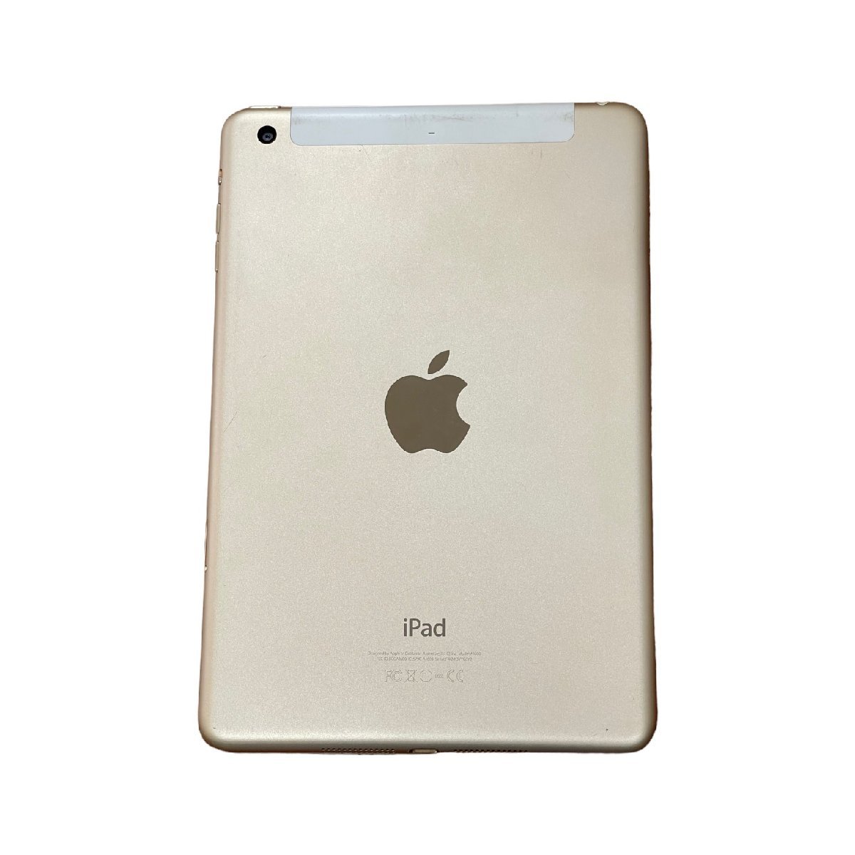 【中古品】初期化済み Apple iPad mini3 16GB 7.9インチ ゴールド MGYR2J/A ドコモ 判定: 〇 箱無 本体のみ L8-843RL_画像5