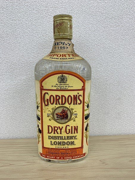 ヤフオク! - 古酒 GORDON'S DRY GIN ゴードン ドライ