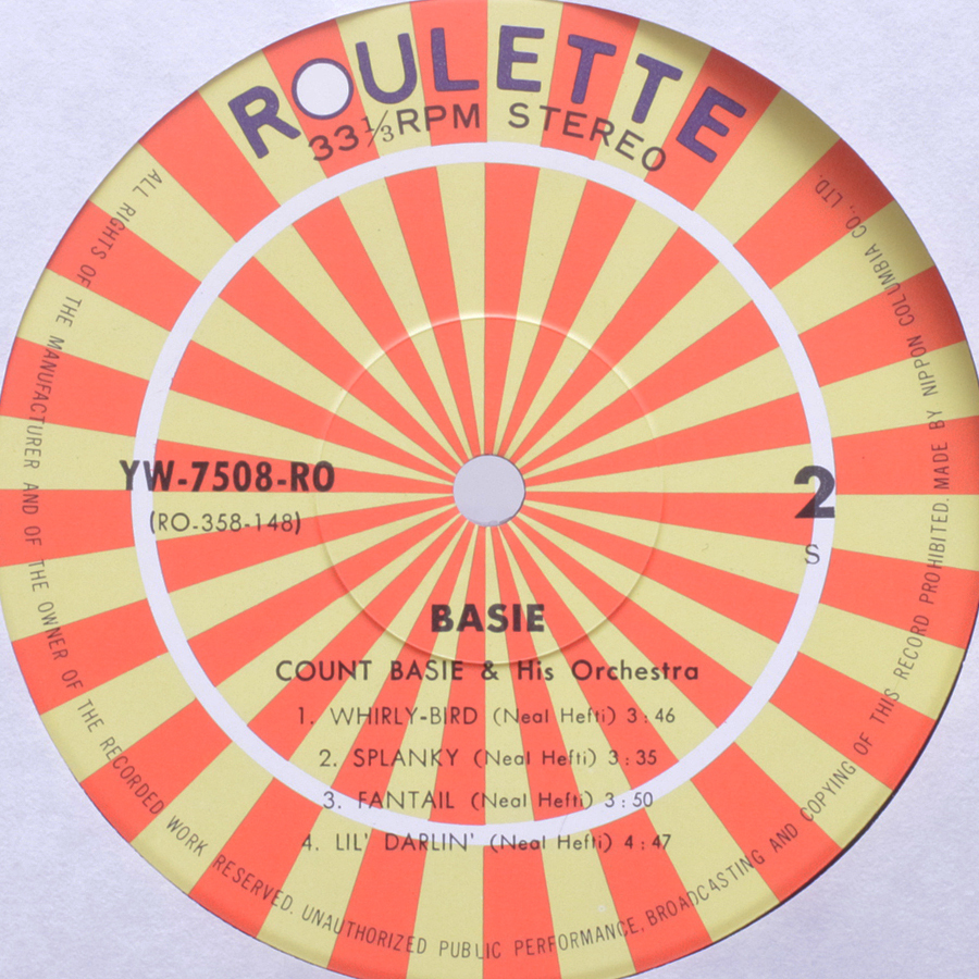 極美盤　Count Basie + Neal Hefti / BASIE　YW-7508 '75 JP盤_画像5