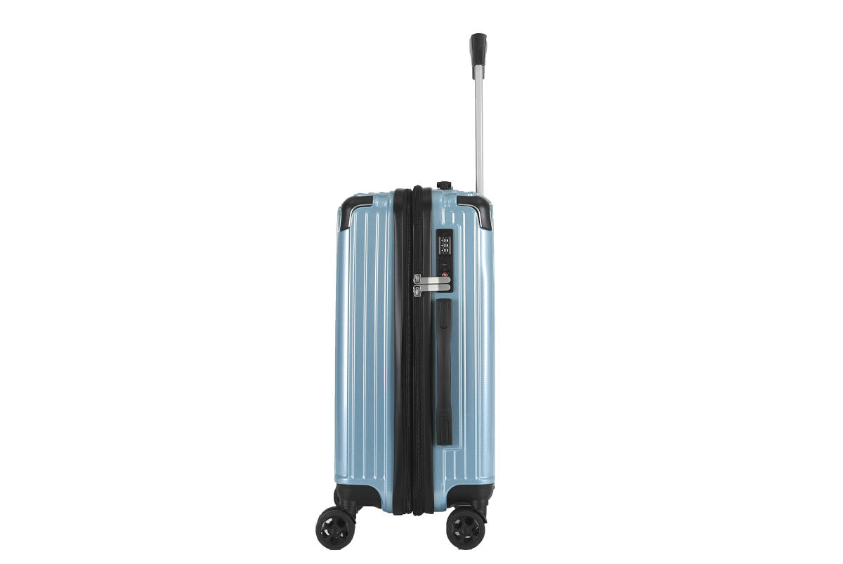 軽量Mサイズ　静音8輪　キャリーバッグ　スーツケース　キャリーケース ブルー_画像5