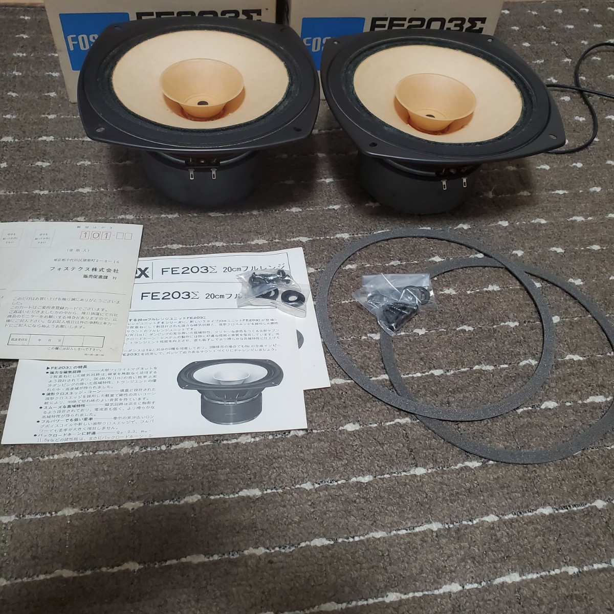 激安直営店 即決 未使用保管品 FOSTEX FE203Σ スピーカー ペア 16Ω FOSTEX 激安直営店 即決 未使用保管品 FOSTEX FE203Σ スピーカー ペア 16Ω FOSTEX